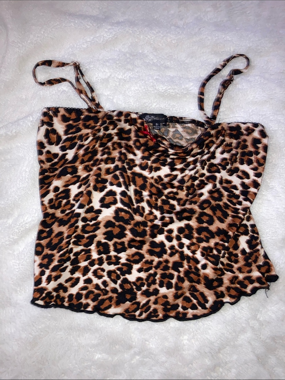 Cheetah camisole top